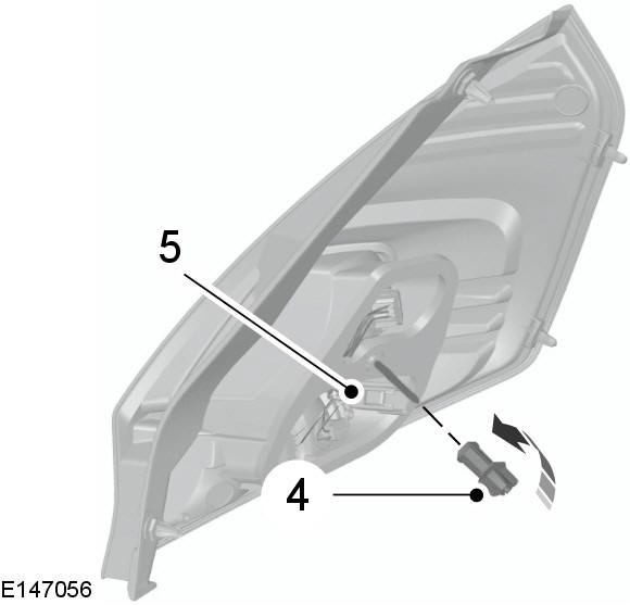 Ford Fiesta. Rückleuchten