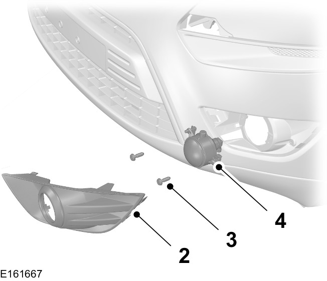 Ford Fiesta. Nebelscheinwerfer