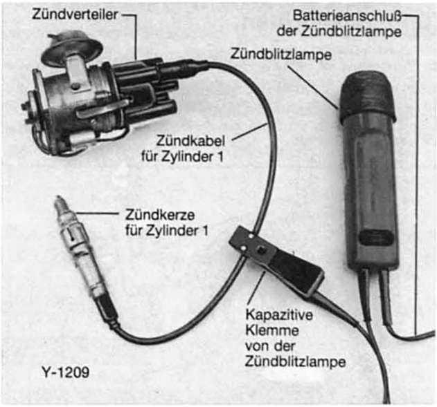 Ford Fiesta Reparaturanleitung. Zündzeitpunkt prüfen/einstellen