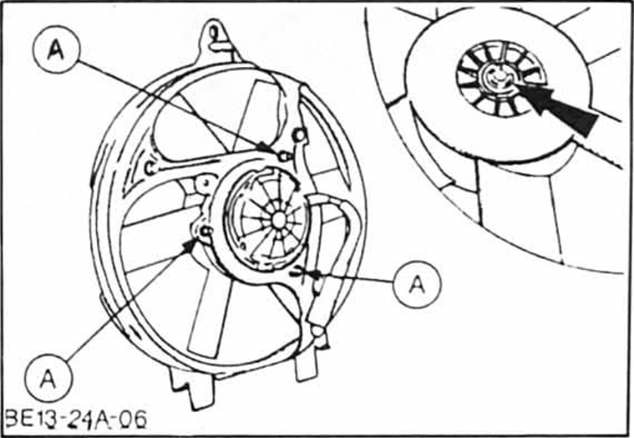 Ford Fiesta Reparaturanleitung. Lüftermotor aus- und einbauen