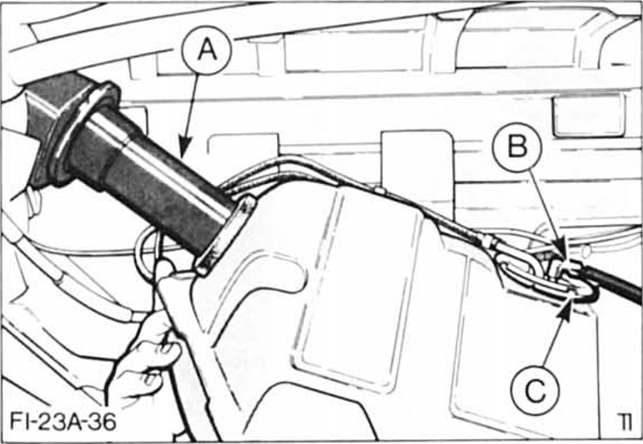 Ford Fiesta Reparaturanleitung. Kraftstoffvorratsbehälter/tankgeber aus-und einbauen