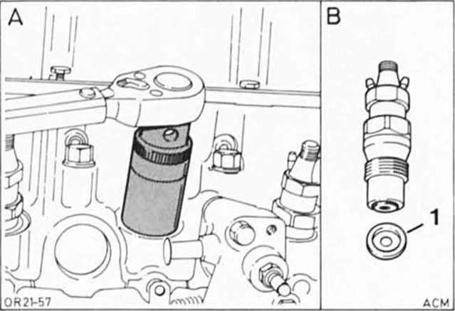 Ford Fiesta Reparaturanleitung. Einspritzdüsen aus- und einbauen 