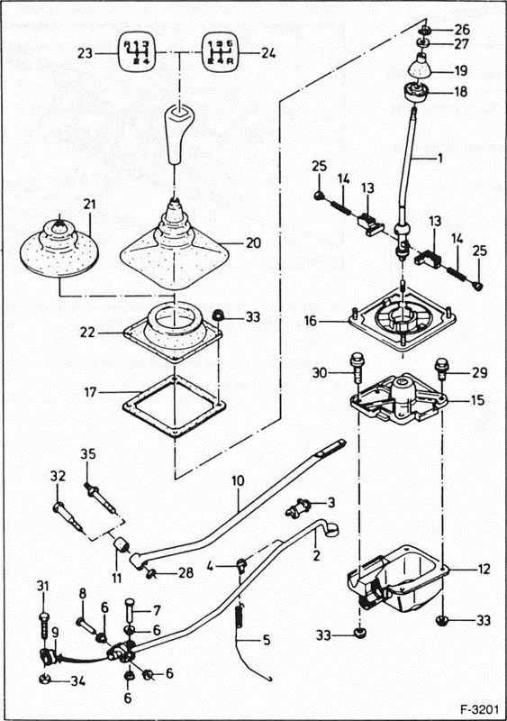 Ford Fiesta Reparaturanleitung. Die schaltung