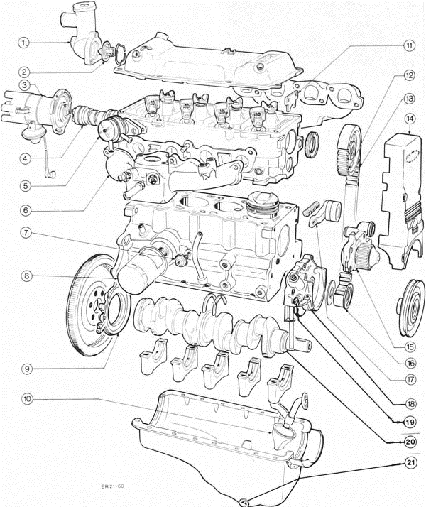 Ford Fiesta Reparaturanleitung. Cvh-motor