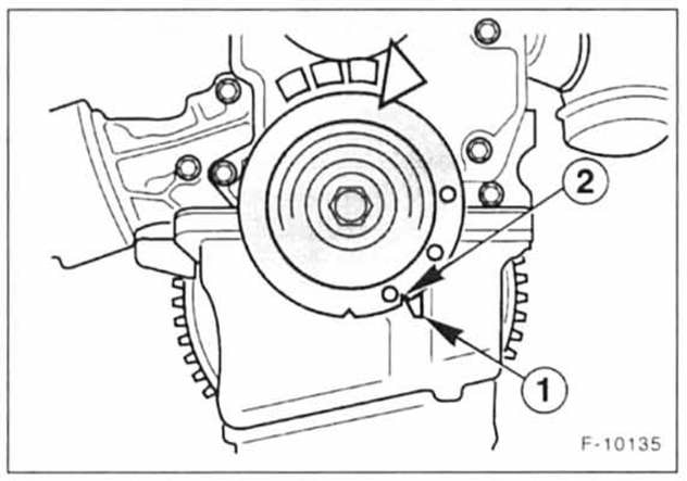 Ford Fiesta Reparaturanleitung. Zahnriemen aus- und einbauen/ zahnriemen spannen