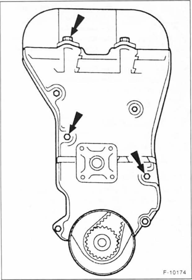 Ford Fiesta Reparaturanleitung. Zahnriemen aus- und einbauen/ zahnriemen spannen