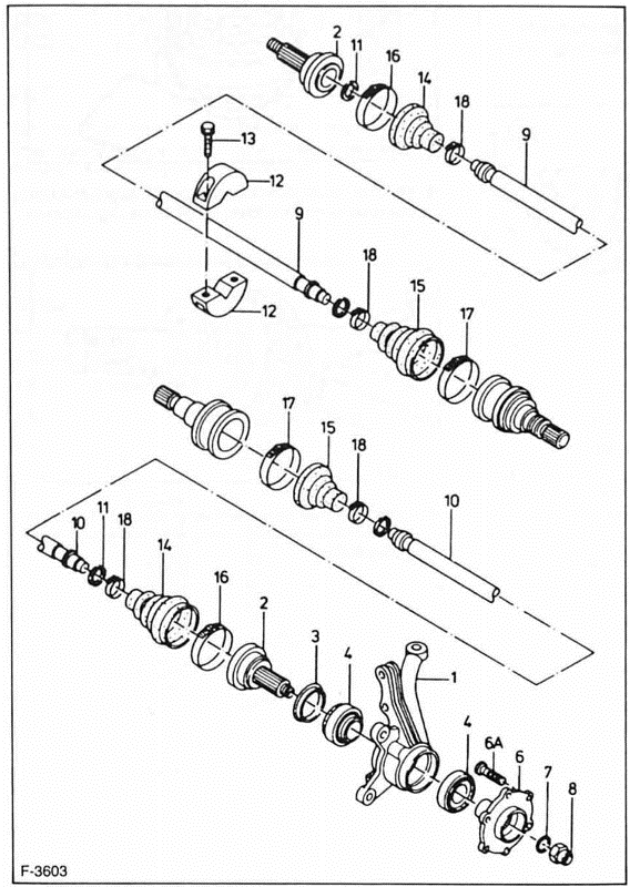 Ford Fiesta Reparaturanleitung. Die gelenkwelle 