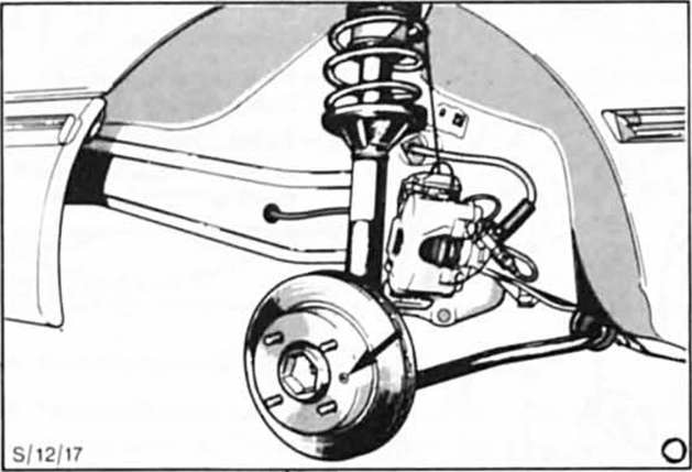 Ford Fiesta Reparaturanleitung. Bremsscheibe vorn aus-und einbauen