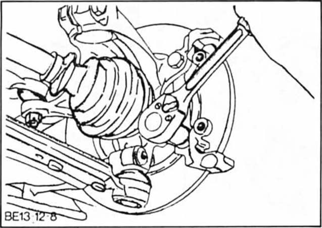 Ford Fiesta Reparaturanleitung. Bremsscheibe vorn aus-und einbauen