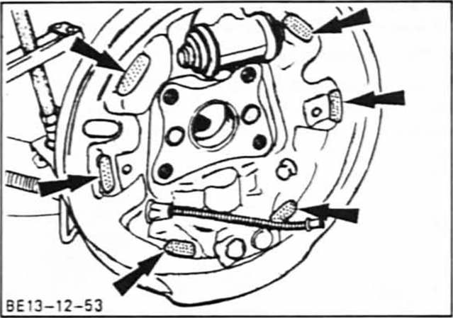 Ford Fiesta Reparaturanleitung. Bremsbacken aus-und einbauen