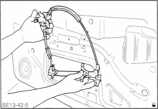 Ford Fiesta Reparaturanleitung. Fensterheber aus- und einbauen