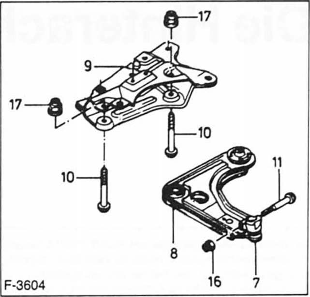 Ford Fiesta Reparaturanleitung. Querlenker aus-und einbauen