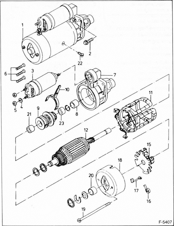 Ford Fiesta Reparaturanleitung. Der anlasser 