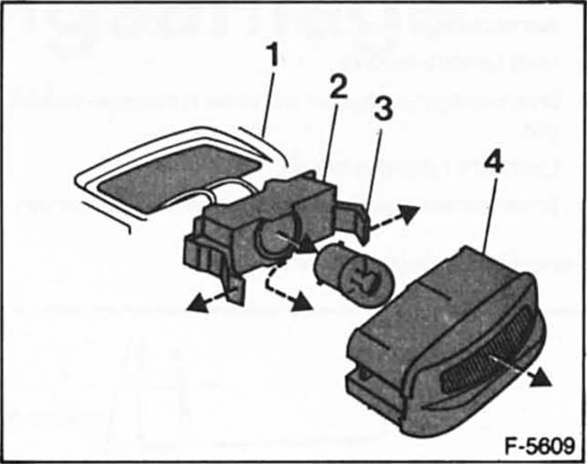 Ford Fiesta Reparaturanleitung. Kennzeichenleuchte