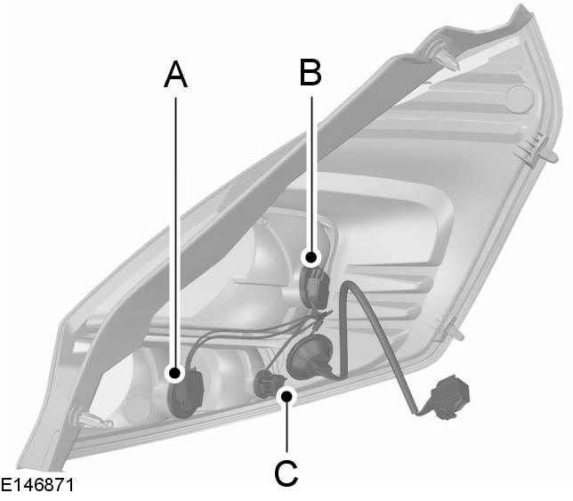 Ford Fiesta. Rückleuchten