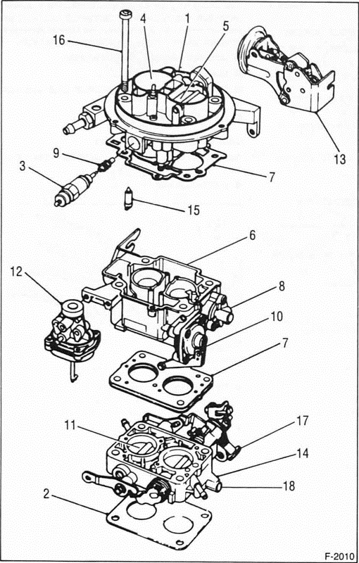 Ford Fiesta Reparaturanleitung. Weber 2v tldm-vergaser