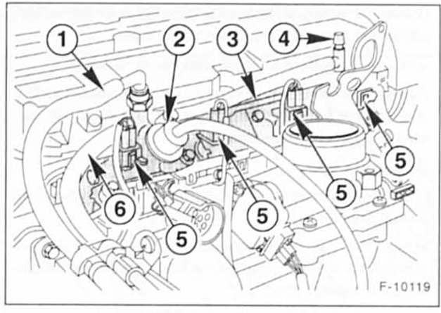 Ford Fiesta Reparaturanleitung. Zylinderkopf aus- und einbauen/zylinderkopfdichtung ersetzen