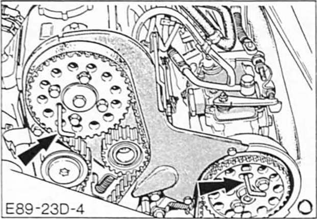 Ford Fiesta Reparaturanleitung. Motorsteuerung einstellen/zahnriemen spannen