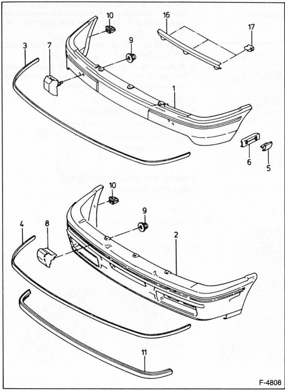 Ford Fiesta Reparaturanleitung. Stoÿfänger vorn